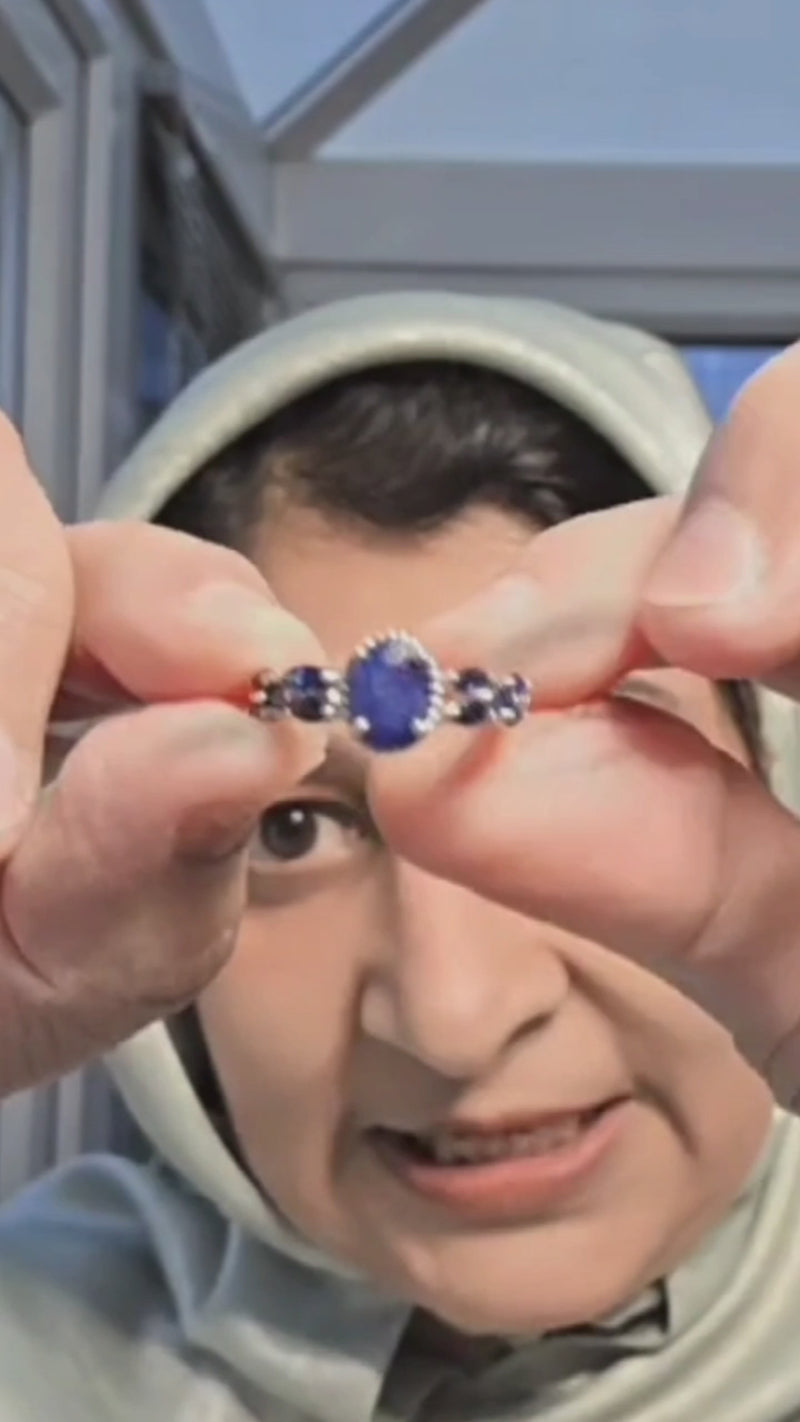 Royal Marquise Sapphire Statement Ring