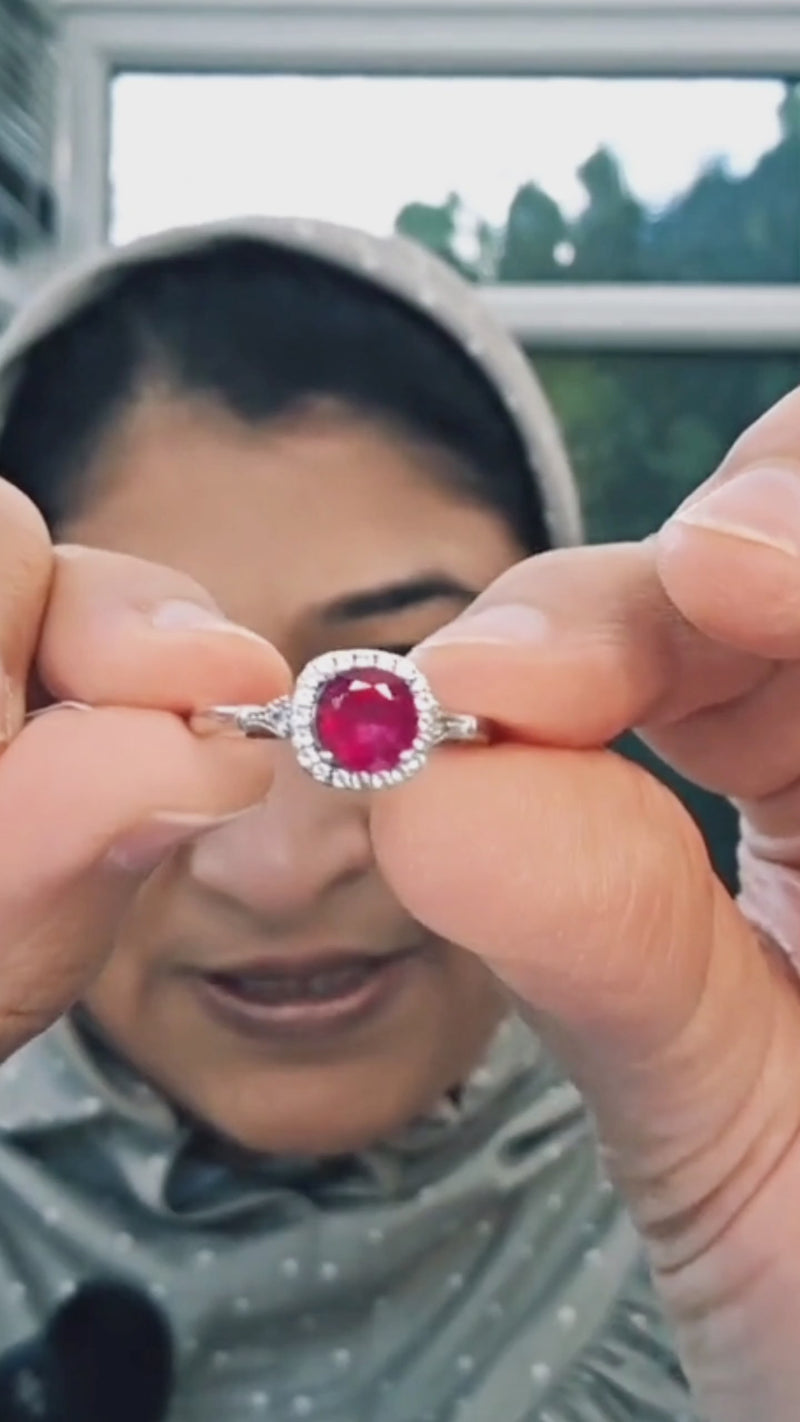 Royal Blush Ruby Ring