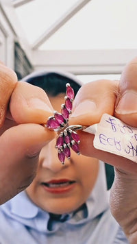 Leaf Ring - Ruby