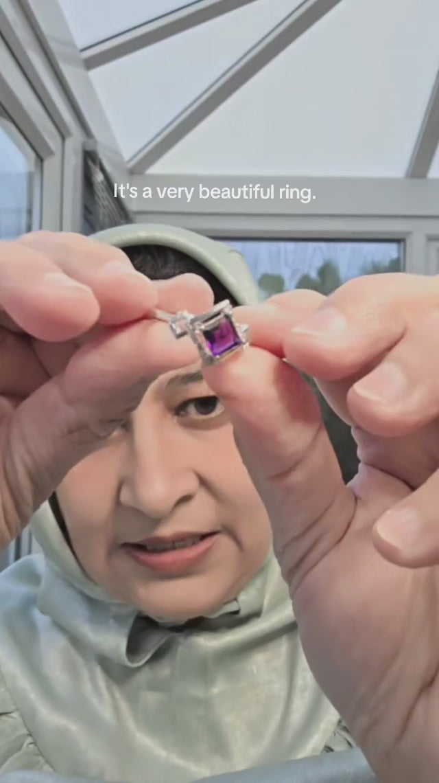 Arcade Ring in Amethyst
