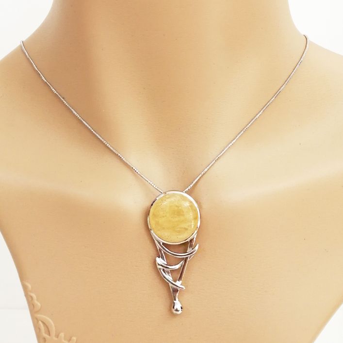 Efficacious Calcite Pendant.  7.15 gms