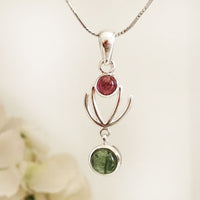 Ardour Pendant - Rhodolite & Tourmaline in high quality silver ready available at Nafisa Designs, Manchester UK. Free Global Shipping!
For Inquiries Call or WhatsApp: +447878581702 OR +96567725075
