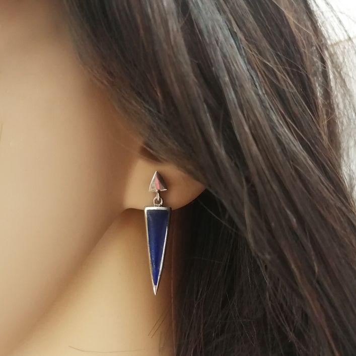 Lucent Earrings - Lapis Lazuli