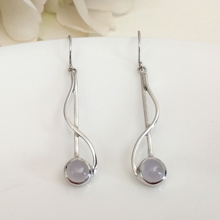 Svelte Earrings - Chalcedony