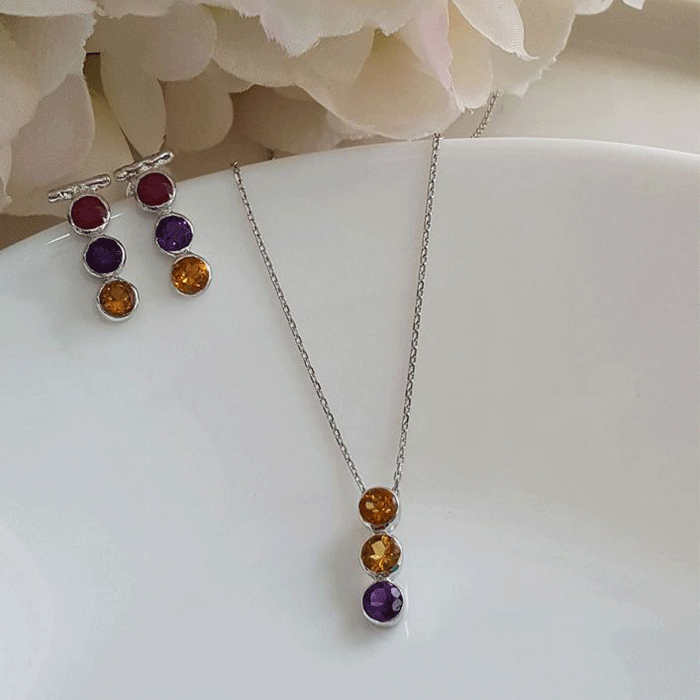 Success Set - Citrine, Amethyst & Ruby