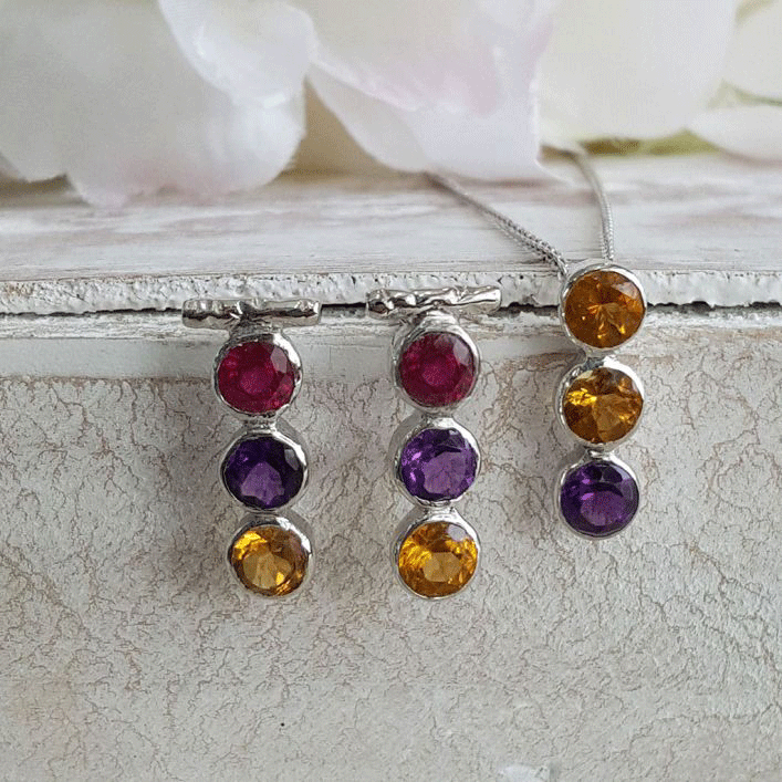 Success Set - Citrine, Amethyst & Ruby