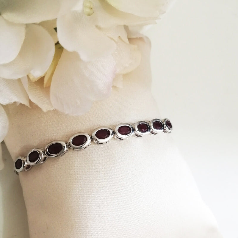  Oval Ruby Bracelet