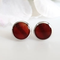 Agate Studs - Round 