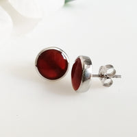 Agate Studs - Round