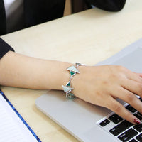 Green Agate & Amazonite Bracelet