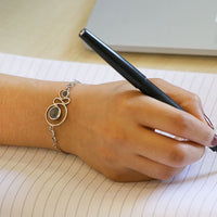 Twirl Bracelet - Hemetite Black