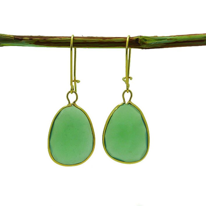 Classic Green Serpentine Earrings