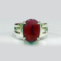 Side-Window Men Ruby Ring (Bespoke)