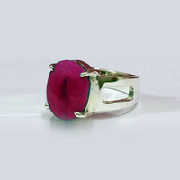 Side-Window Men Ruby Ring (Bespoke)