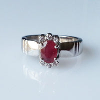 Hard worker Men Ruby Ring