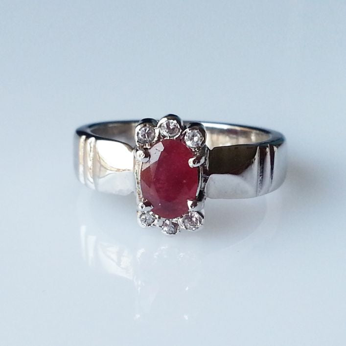 Hard worker Men Ruby Ring