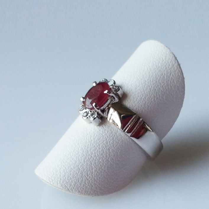 Hard worker Men Ruby Ring
