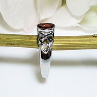 Garnet Filigree Ring