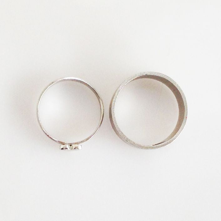 Heart Couple Ring Set