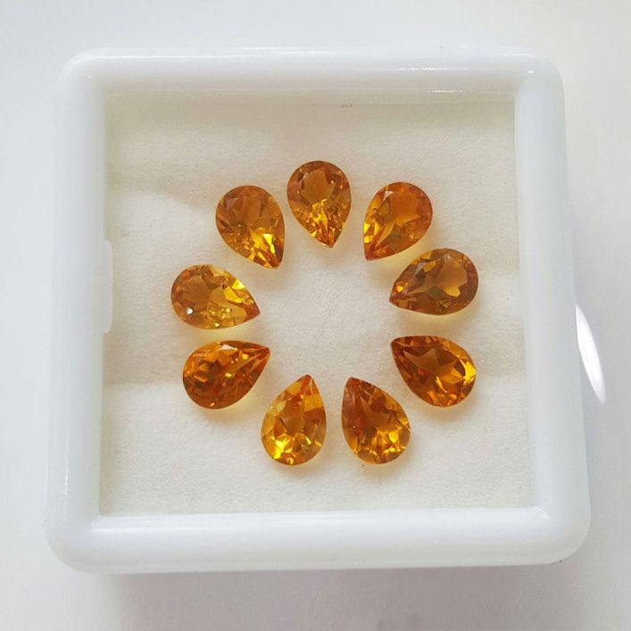CITRINE- Pear Shape (5 mm x 7 mm)