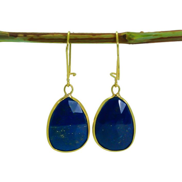 Classic Lapis Lazuli Earrings - Blue Lapis Lazuli