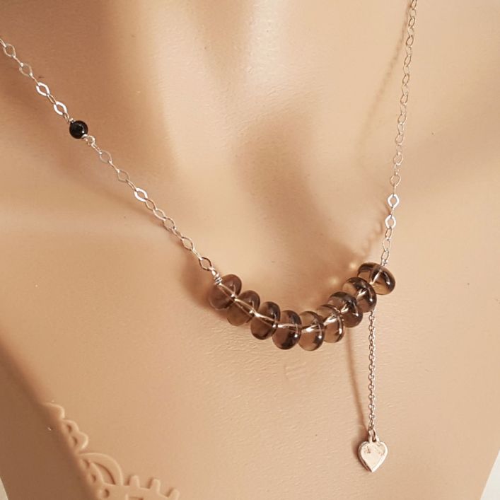 Caffeinated Smoky Topaz Necklace