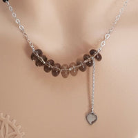 Caffeinated Smoky Topaz Necklace