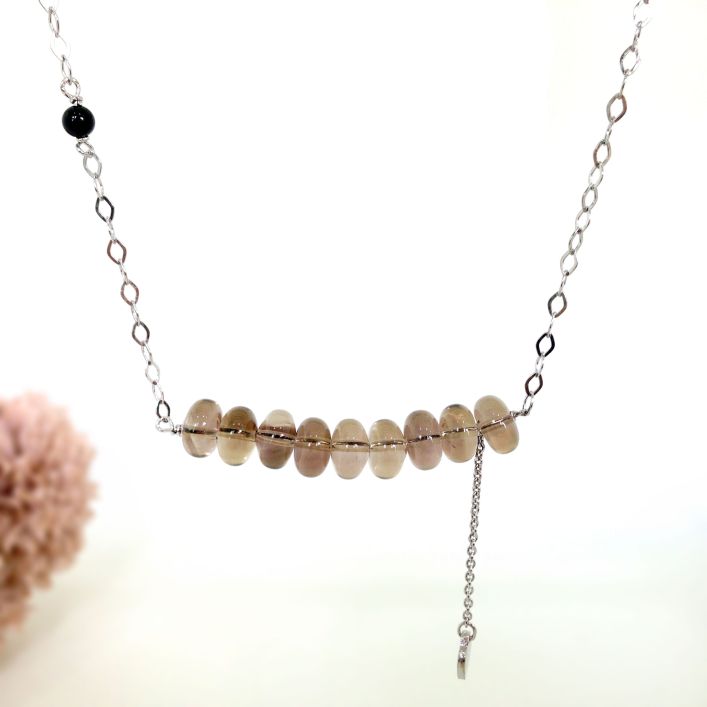 Caffeinated Smoky Topaz Necklace