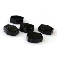 Black Agate - Hexagon Shape