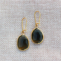 Classic Brown Chalcedony Earrings