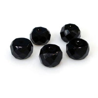 Onyx - Flat Faceted Bead