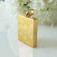 Vertical Line Gold Locket (Bespoke)