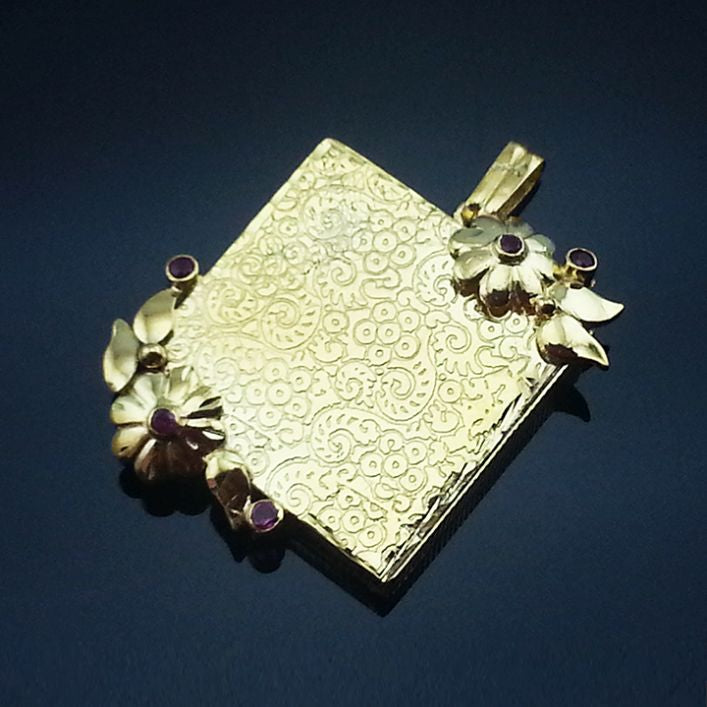 Square Gold Locket (Bespoke)