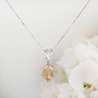 Rutile Pendant in high-quality silver ready available at Nafisa Designs