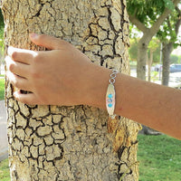 Birthstone Timeline bracelet - Round Shape Turquoise, Feroza, Agate