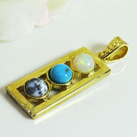 Birthstone Bonded for life Pendant - emerald, citrine