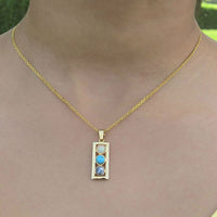 Birthstone Bonded for life Pendant - emerald, citrine