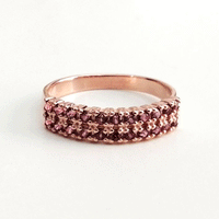 Elegant Rhodolite Ring