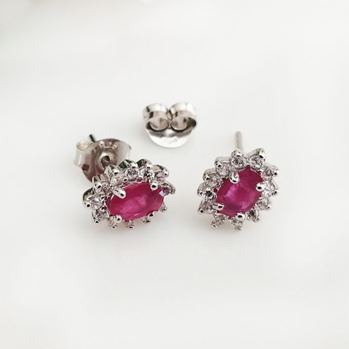 Classic Ruby Studs