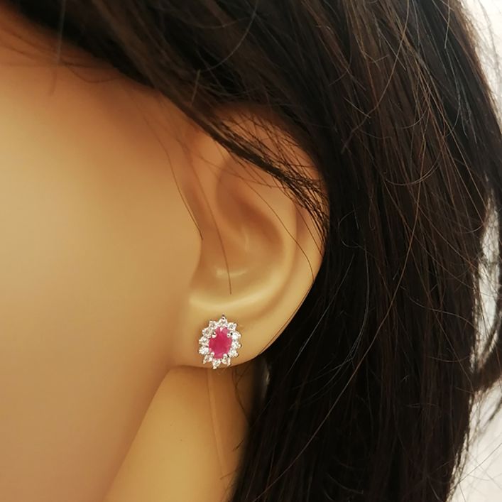 Classic Ruby Studs