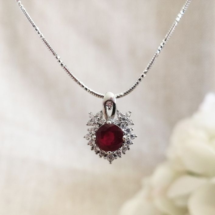 Ruby Star Pendant