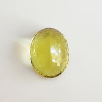 Lemon Quartz - Oval Shape (68.25 Ct)