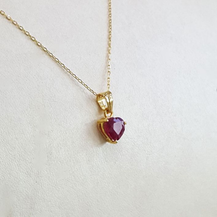 Ruby Heart Pendant