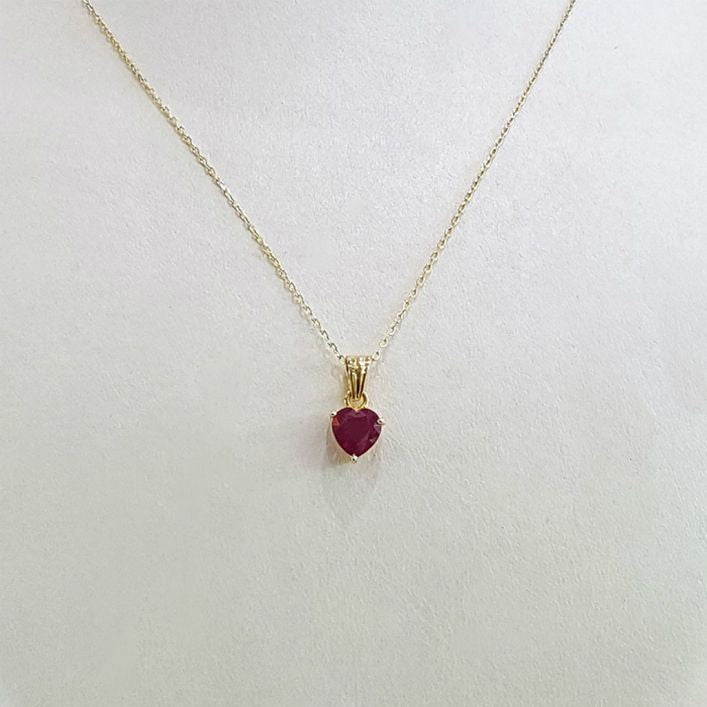 Ruby Heart Pendant