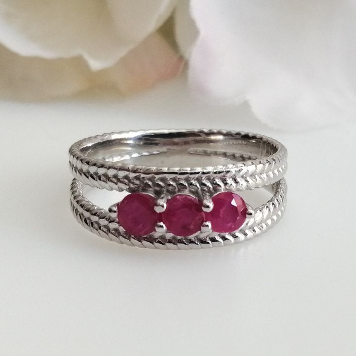 Trio Ruby Ring