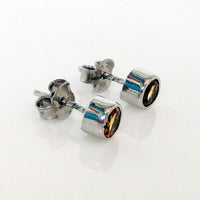 Birthstone Simple Studs - Citrine