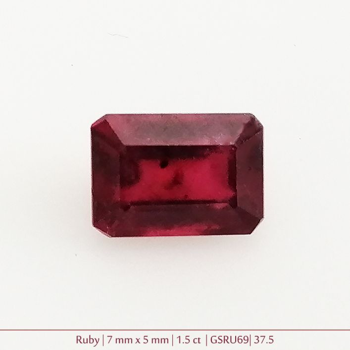 Ruby Gemstone - 1.5 ct.  5mm