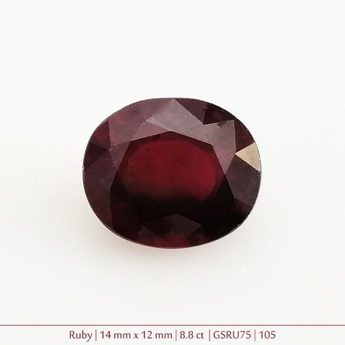 Ruby Gemstone - 8.8 ct