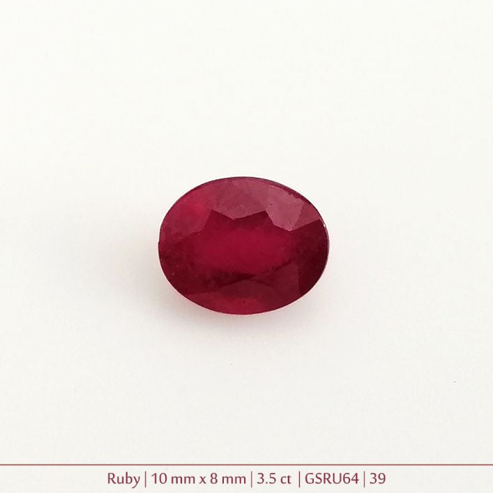 Ruby Gemstone - 3.5 ct. 8mm