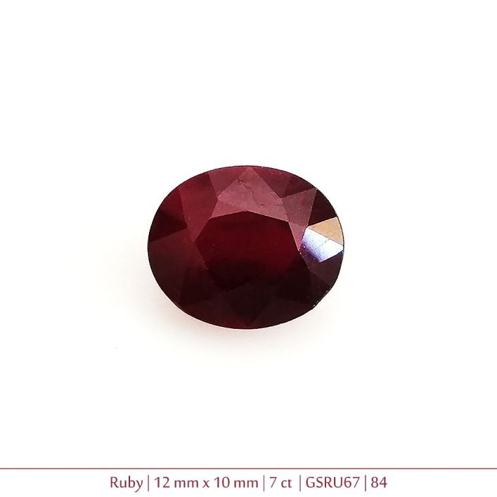 Ruby Gemstone - 7 ct  10mm